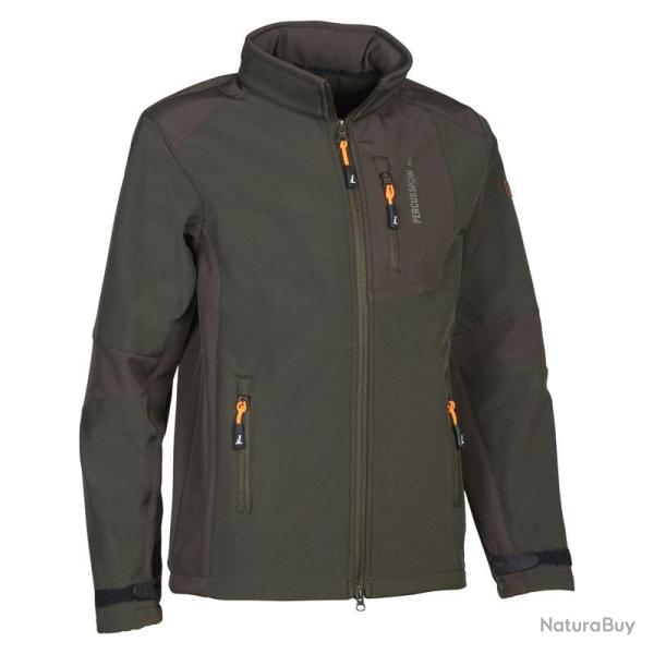 Blouson Softshell Percussion kaki - Enfant 8A