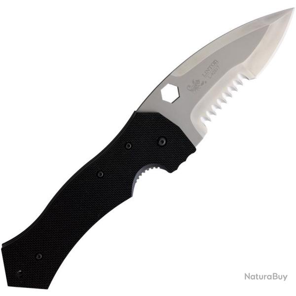 Couteau Linton Cutlery Large Tactical Linerlock Lame Acier Acier Inoxydable Manche G10 L92017124