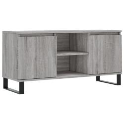 Meuble TV avec grand espace de rangement 104 x 35 x 50 cm pour salon finition moderne en bois d'ing