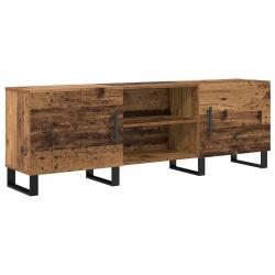 Meuble TV rectangulaire moderne avec espaces de rangement pratiques 150 x 30 x 50 cm en bois ancien