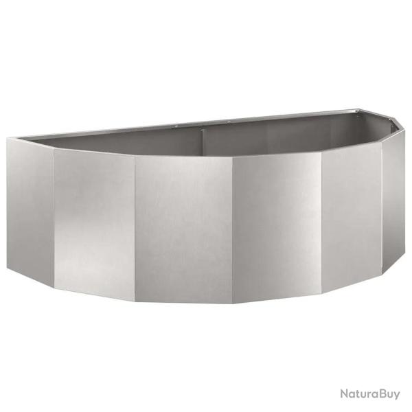 Jardini�re demi-ronde moderne ext�rieur 120 x 60 x 35 cm facile � entretenir design contemporain en