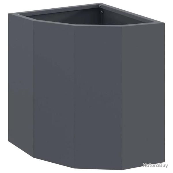 Jardini�re d'angle design moderne ext�rieur 30 x 30 x 35 cm en acier anthracite 02_0052896