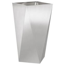 Jardini&egrave;re moderne design ext&eacute;rieur 40 x 40 x 75 cm r&eacute;sistant intemp&eacute;ries chic en acier inoxydable