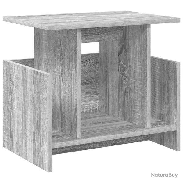 Meuble TV rectangulaire moderne avec rangement 50 x 35 x 45 cm en bois d'ing�nierie gris sonoma 02_