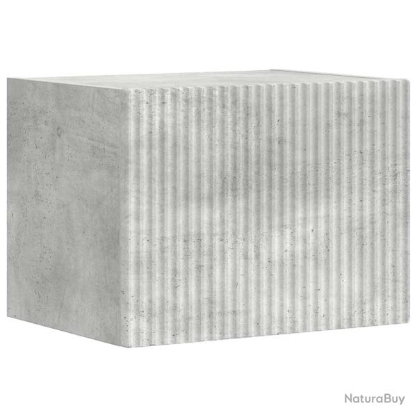 Meuble TV mural moderne rangement efficace 60 x 31 x 29 cm style minimaliste en bois d'ing�nierie b