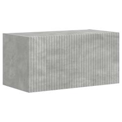 Meuble TV mural moderne avec &eacute;tag&egrave;re pratique 60 x 31 x 29 cm en bois d'ing&eacute;nierie b&eacute;ton 02_0054890