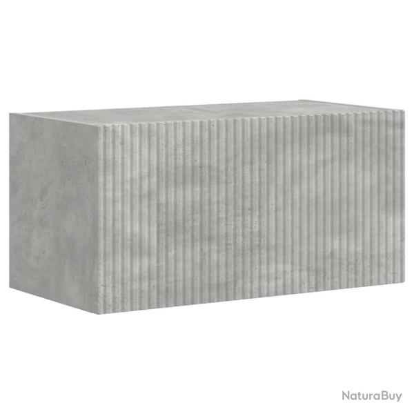 Meuble TV mural moderne avec �tag�re pratique 60 x 31 x 29 cm en bois d'ing�nierie b�ton 02_0054890