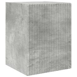 Meuble TV mural moderne minimaliste 30 x 31 x 40 cm avec rangement compact en bois d'ing&eacute;nierie b&eacute;t