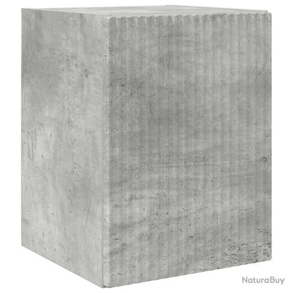 Meuble TV mural moderne minimaliste 30 x 31 x 40 cm avec rangement compact en bois d'ing�nierie b�t