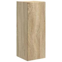 Meuble TV mural moderne minimaliste 30 x 31 x 80 cm avec rangements en bois d'ing&eacute;nierie sonoma 02_