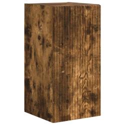 Meuble TV mural moderne minimaliste rangement 30 x 31 x 60 cm en bois d'ing&eacute;nierie ch&ecirc;ne fum&eacute; 02_00