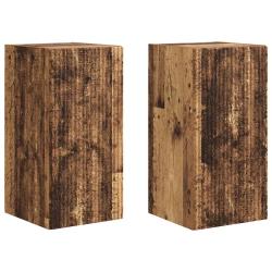 Meuble TV mural moderne montage mural 30 x 31 x 60 cm design minimaliste gain de place en bois anci