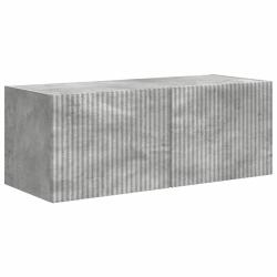 Meuble TV mural moderne pratique avec &eacute;tag&egrave;res murales 78,5 x 31 x 29,5 cm en bois d'ing&eacute;nierie b&eacute;t