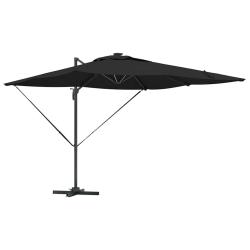 Parasol d&eacute;port&eacute; rectangulaire ext&eacute;rieur 286 x 284 x 270 cm fonction inclinable design moderne en al