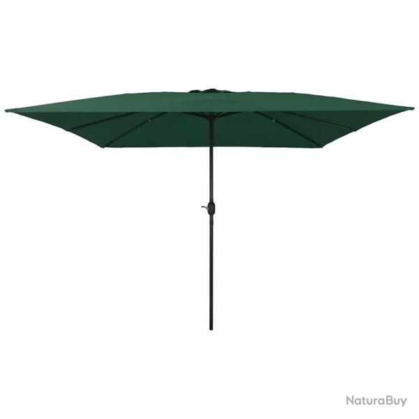 Parasol de jardin pliable moderne 295 x 295 x 245 cm en polyester vert 02_0058796
