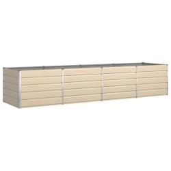 Jardini&egrave;re rectangulaire moderne pour terrasse 195 x 100 x 45 cm fonctionnalit&eacute; esth&eacute;tique en acier
