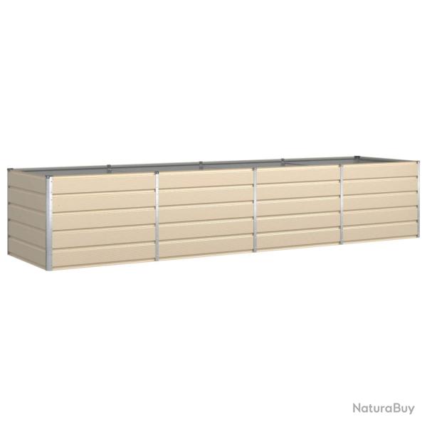 Jardini�re rectangulaire moderne pour terrasse 195 x 100 x 45 cm fonctionnalit� esth�tique en acier