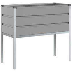 Jardini&egrave;re sur&eacute;lev&eacute;e moderne pour jardin 100 x 45 x 90 cm design industriel &eacute;l&eacute;gance en acier galva
