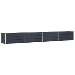 Jardini&egrave;re design moderne jardin terrasse 480 x 50 x 45 cm en acier galvanis&eacute; anthracite 02_0059239