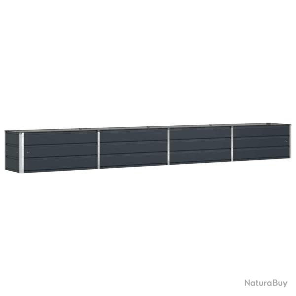 Jardini�re design moderne jardin terrasse 480 x 50 x 45 cm en acier galvanis� anthracite 02_0059239
