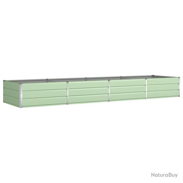Jardini�re industrielle en acier galvanis� 195 x 100 x 45 cm pour ext�rieur moderne facile � assemb