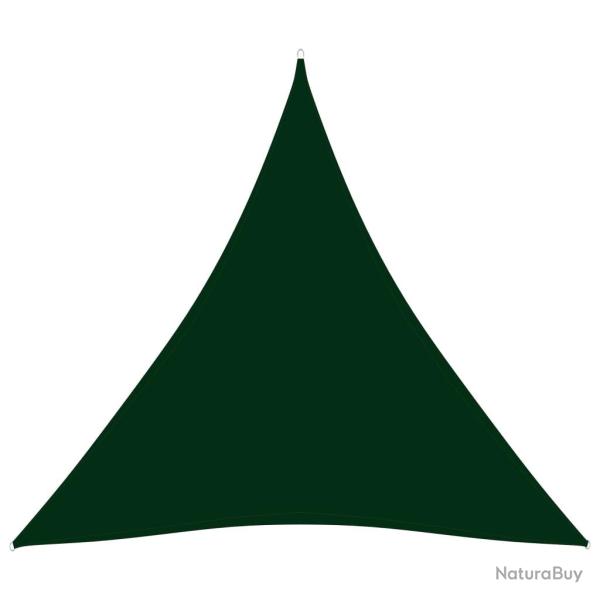 Voile toile d'ombrage parasol tissu oxford triangulaire 5 x 5 x 5 m vert fonc� 02_0009910