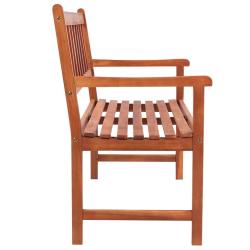 Banc de jardin meuble de patio d'ext&eacute;rieur terrasse avec coussin 120 cm bois d'acacia massif 02_001