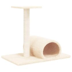 Arbre &agrave; chat meuble tour grimper jouet grattage grattoir escalade plateforme avec tunnel 60 x 34,5