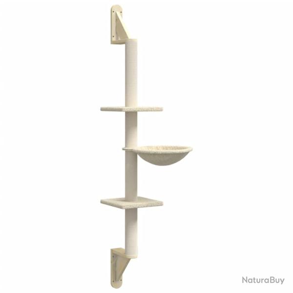 Arbre � chat meuble tour grimper jouet grattage grattoir escalade plateforme mural avec griffoir 14
