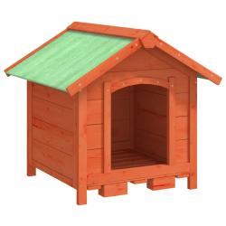 Chenil cage enclos pac animaux 65 x 65 x 61,5 cm bois de pin solide marron 02_0041722