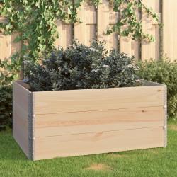 Jardini&egrave;re bac lit sur&eacute;lev&eacute; plantes fleurs jardin terrasses sur&eacute;lev&eacute;es 3 pcs 80 x 120 cm bois de pi