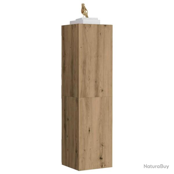 Meuble TV moderne mural 30,5 x 30 x 110 cm grand espace de rangement design �pur� en bois d'ing�nie