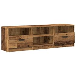 Meuble TV en vieux bois 150 x 33 x 45 cm grand espace de rangement design contemporain 02_0050946