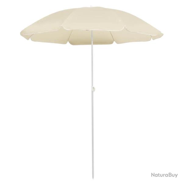 Parasol de jardin inclinable 180 x 180 x 200 cm protection UV haute r�sistance style sable en polye