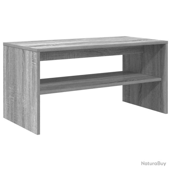 Meuble TV double fonction moderne salon 80 x 40 x 40 cm en bois d'ing�nierie gris 02_0051233