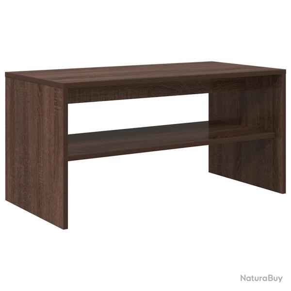 Meuble TV design moderne multifonction 80 x 40 x 40 cm en bois d'ing�nierie marron 02_0051234