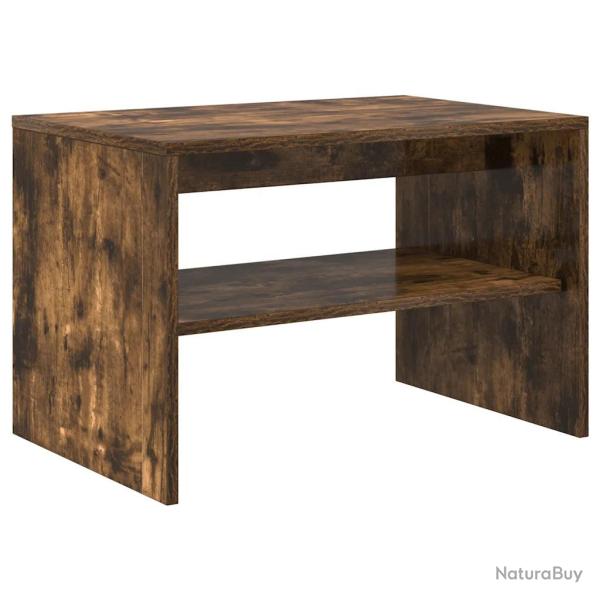 Meuble TV design fonctionnel 60 x 40 x 40 cm double fonction rangement en bois d'ing�nierie ch�ne f