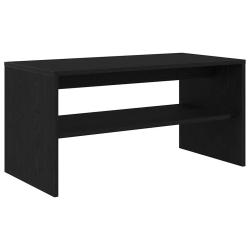 Meuble TV polyvalent pour salon rangement 80 x 40 x 40 cm en bois d'ing&eacute;nierie ch&ecirc;ne noir 02_0051229