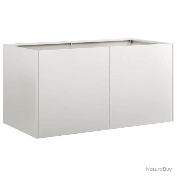 Jardini�re moderne pour ext�rieur 80 x 40 x 40 cm design �l�gant stabilit� accrue en acier inoxydab
