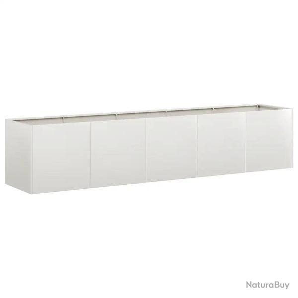 Jardini�re rectangulaire moderne pour ext�rieur 200 x 40 x 40 cm design �l�gant en acier inoxydable