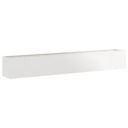 Jardini&egrave;re moderne &agrave; fond ouvert bel &eacute;quilibre d&eacute;coratif pour jardin balcon 280 x 40 x 40 cm en aci