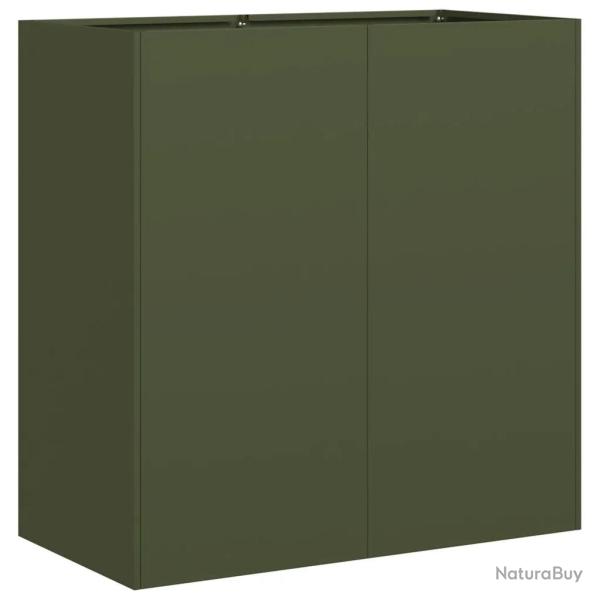 Jardini�re rectangulaire moderne pour ext�rieur 80 x 40 x 80 cm avec fond ouvert design �l�gant en