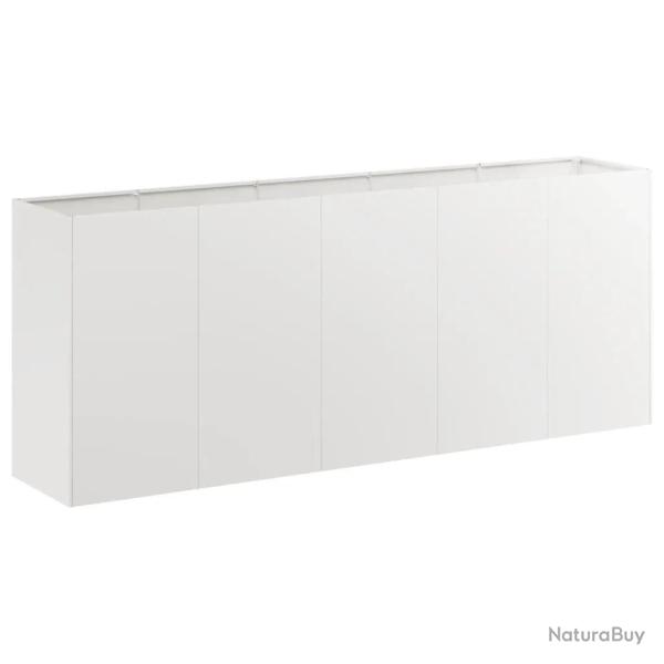 Jardini�re moderne � fond ouvert 200 x 40 x 80 cm design �l�gant pour jardins balcons patios en aci