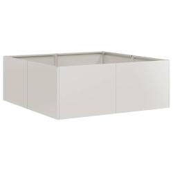 Jardini&egrave;re carr&eacute;e 80 x 80 x 30 cm avec support renforc&eacute; design moderne jardin ext&eacute;rieur en acier in