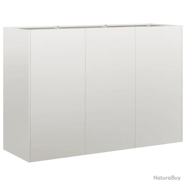 Jardini�re moderne ext�rieure 120 x 40 x 80 cm grande capacit� avec fond ouvert en acier inoxydable
