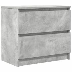 Meuble TV moderne 60 x 35 x 54 cm grand espace de rangement salon en bois d'ing&eacute;nierie gris b&eacute;ton 0