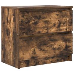 Meuble TV rectangulaire moderne avec grand espace de rangement salon 60 x 35 x 54 cm en bois d'ing&eacute;