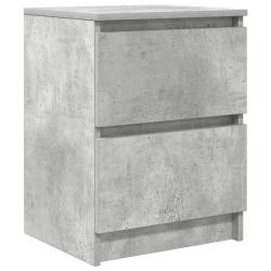 Meuble TV polyvalent avec rangement grand espace 40 x 35 x 54 cm en bois d'ing&eacute;nierie gris b&eacute;ton 02
