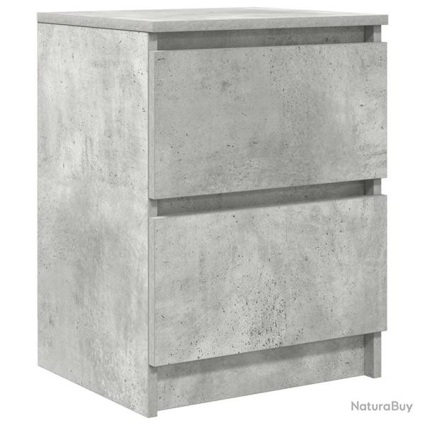 Meuble TV polyvalent avec rangement grand espace 40 x 35 x 54 cm en bois d'ing�nierie gris b�ton 02