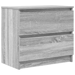 Meuble TV pratique avec espace de rangement 60 x 35 x 54 cm en bois d'ing&eacute;nierie gris 02_0051731